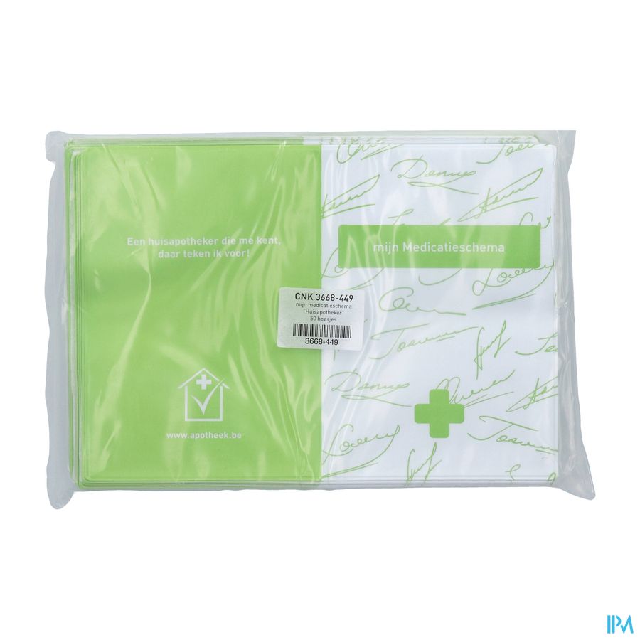 Mijn Medicatieschema Huisapotheker Hoesje 50 Mijn Medicatieschema Huisapotheker Hoesje 50