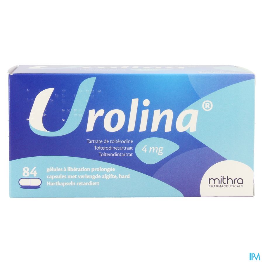 Urolina 4mg Verlengde Afgifte Harde Caps 84 X 4mg 1