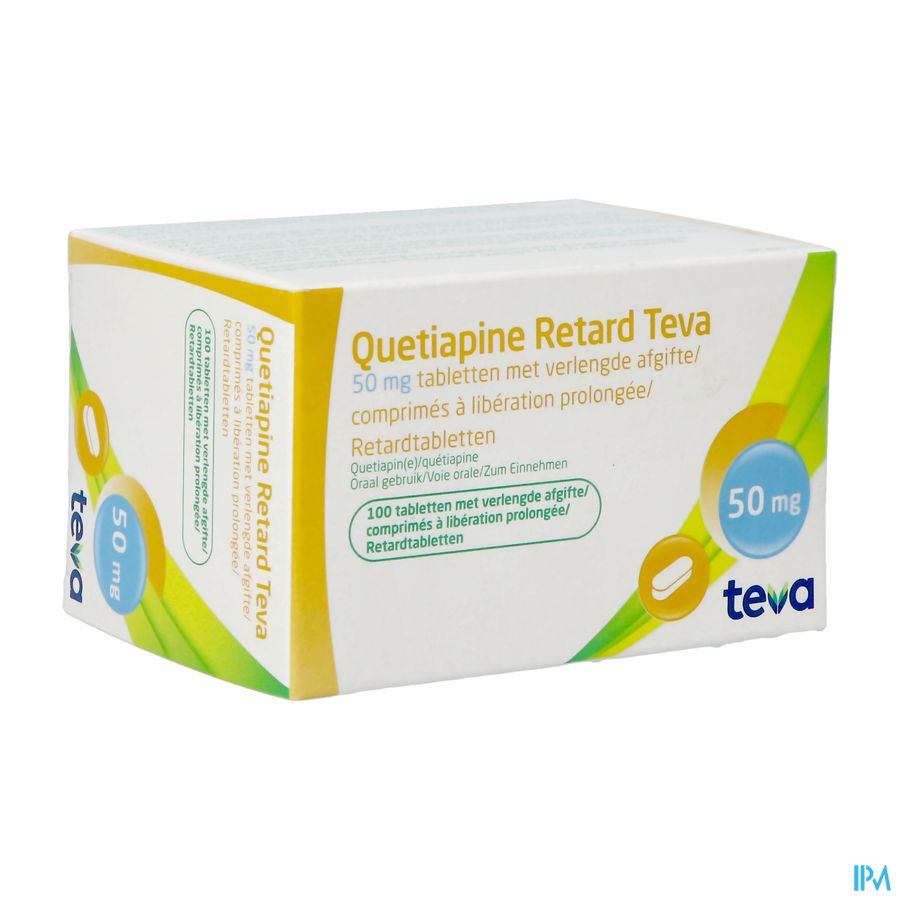Quetiapine Retard Teva Pi Pharma 50mg Comp 100 Quetiapine Retard Teva Pi Pharma 50mg Comp 100