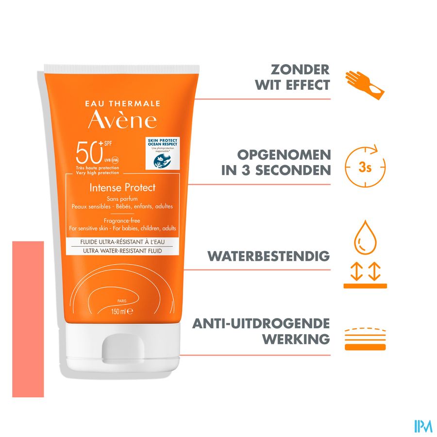 Avene Zon Spf50+ Intense Protect 50+ Fluide 150ml 7