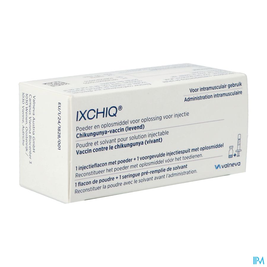 Ixchiq Pdr&oplosm.opl Inj Chikungunya-vaccin 0,5ml Ixchiq Pdr&oplosm.opl Inj Chikungunya-vaccin 0,5ml
