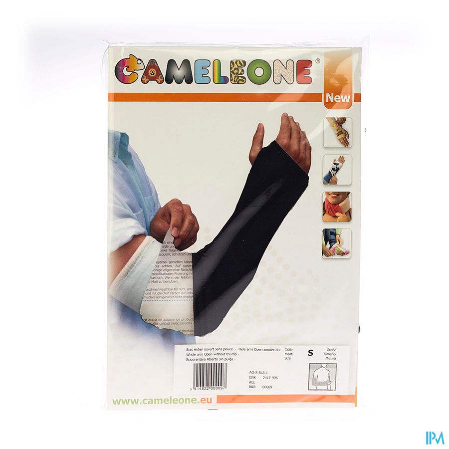 Cameleone Volledige Arm Open -duim Zwart S 1 Cameleone Volledige Arm Open -duim Zwart S 1