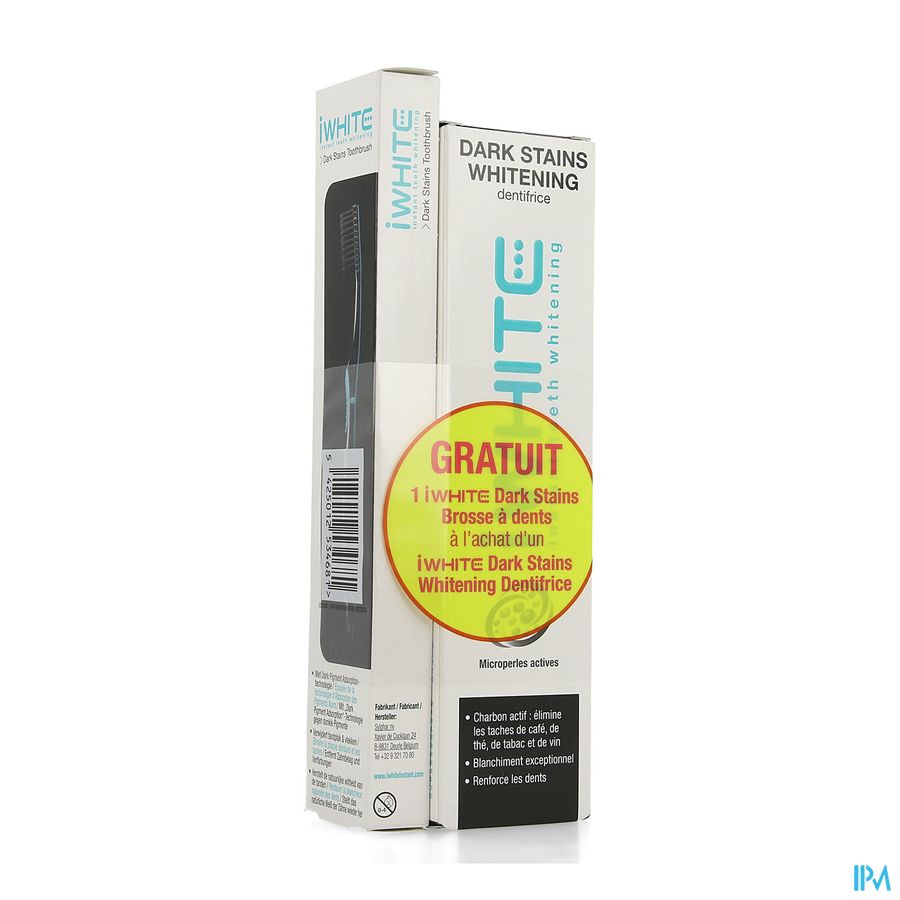 Iwhite Dark Stains Whit.tandp.75ml + Tandenborstel 1