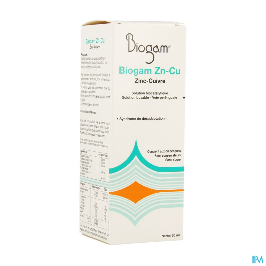 Biogam Zn-cu Fl 60ml Biogam Zn-cu Fl 60ml