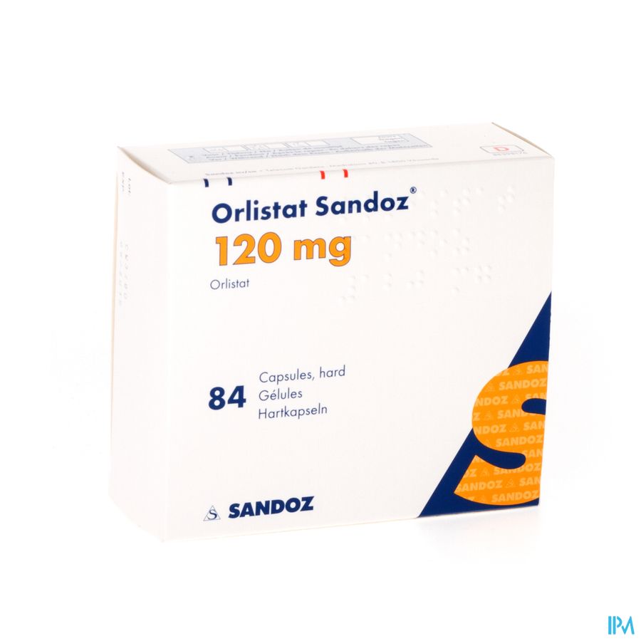 Orlistat Sandoz Caps Dure 84 X120 mg Orlistat Sandoz Caps Dure 84 X120 mg