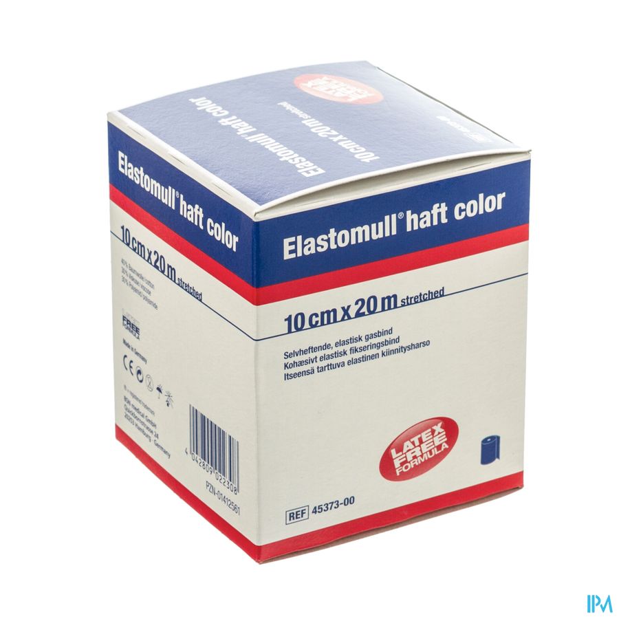 Elastomull Haft S/latex 10cmx20m Bleu 4537300 1