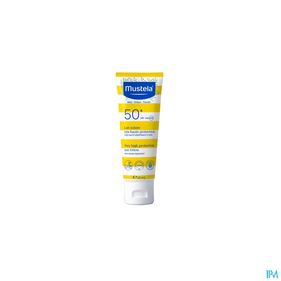 Mustela Zon Melk Heel Hoge Bescherming Ip50+ 40ml 3
