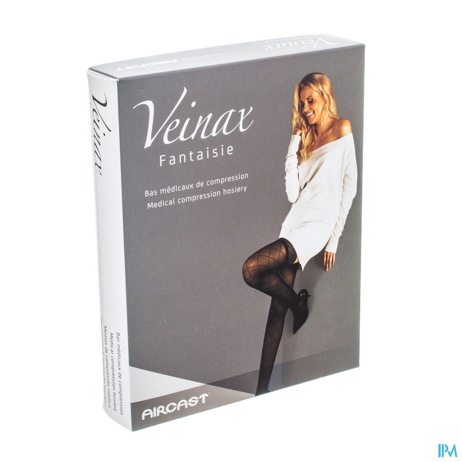 Veinax Panty Grote Diamant 2 Lang Zwart Maat 1