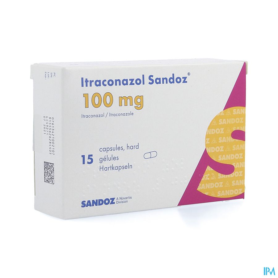 Itraconazole Sandoz Caps 15x100mg Itraconazole Sandoz Caps 15x100mg