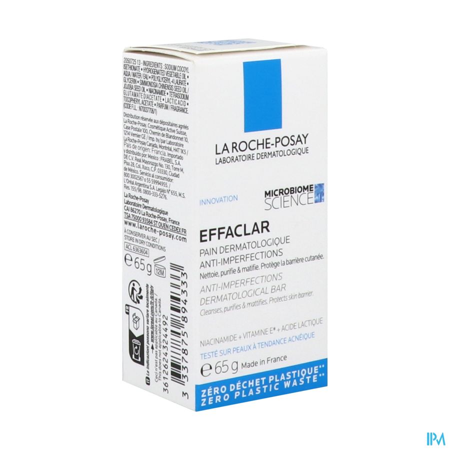 Lrp Effaclar Derm Foaming Bar Inter 65g