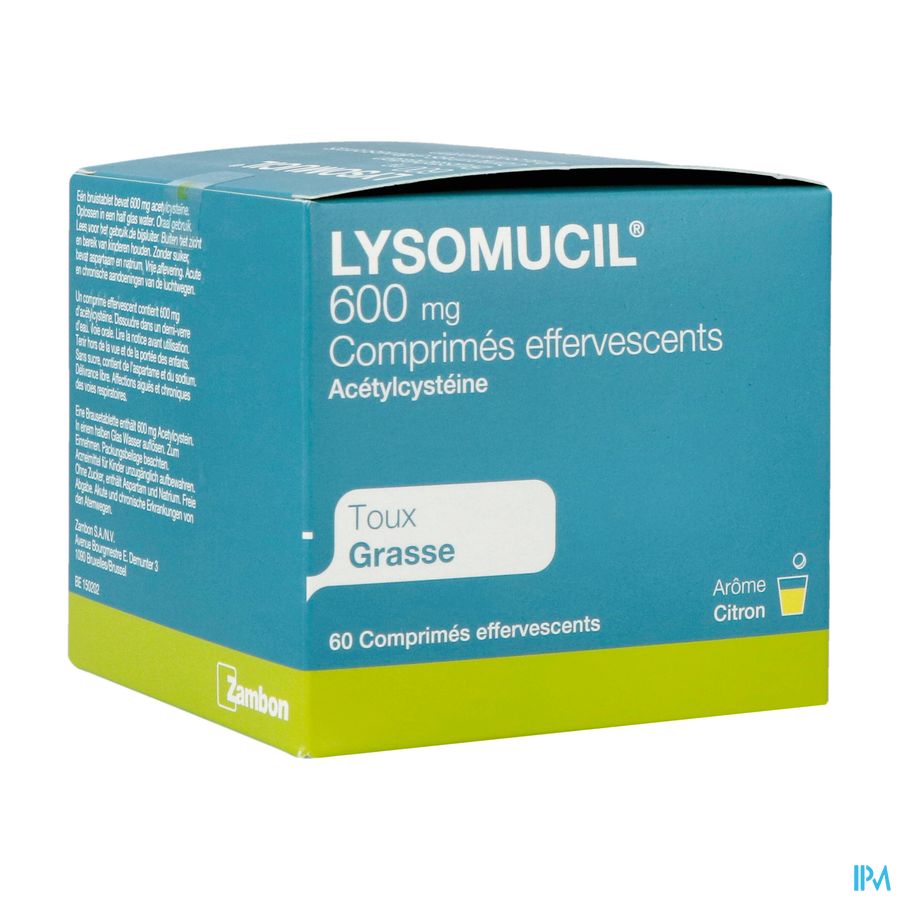 Lysomucil 600 Comp Eff. 60 X 600mg Lysomucil 600 Comp Eff. 60 X 600mg