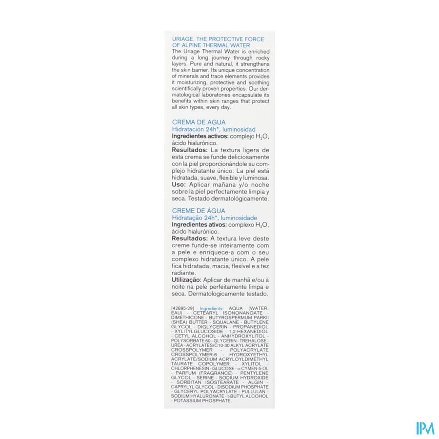 Uriage Eau Thermale Creme Eau Legere 40ml 2