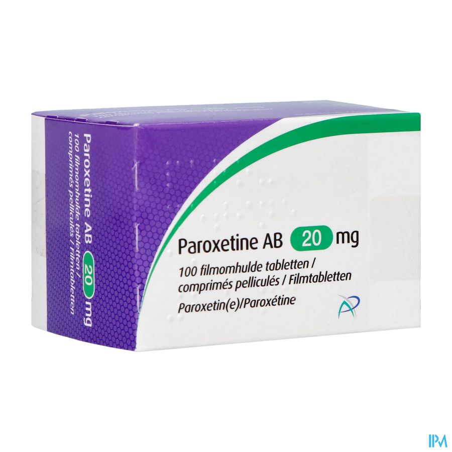 Paroxetine Ab 20mg Comp Pell 100 X 20mg Paroxetine Ab 20mg Comp Pell 100 X 20mg