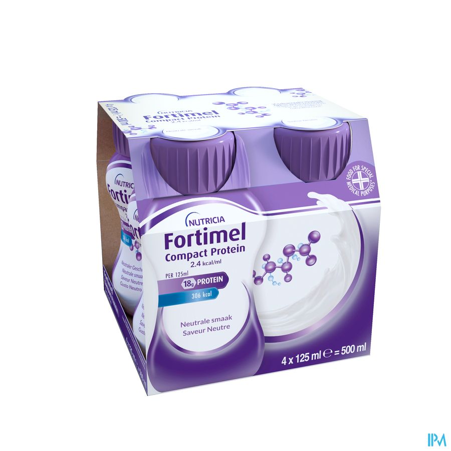 Fortimel Compact Protein 2.4kcal Neutre 4x125ml 4