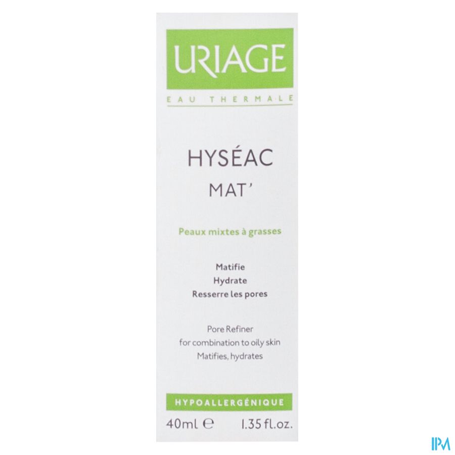 Uriage Hyseac Mat Gel Creme Tube 40ml 7