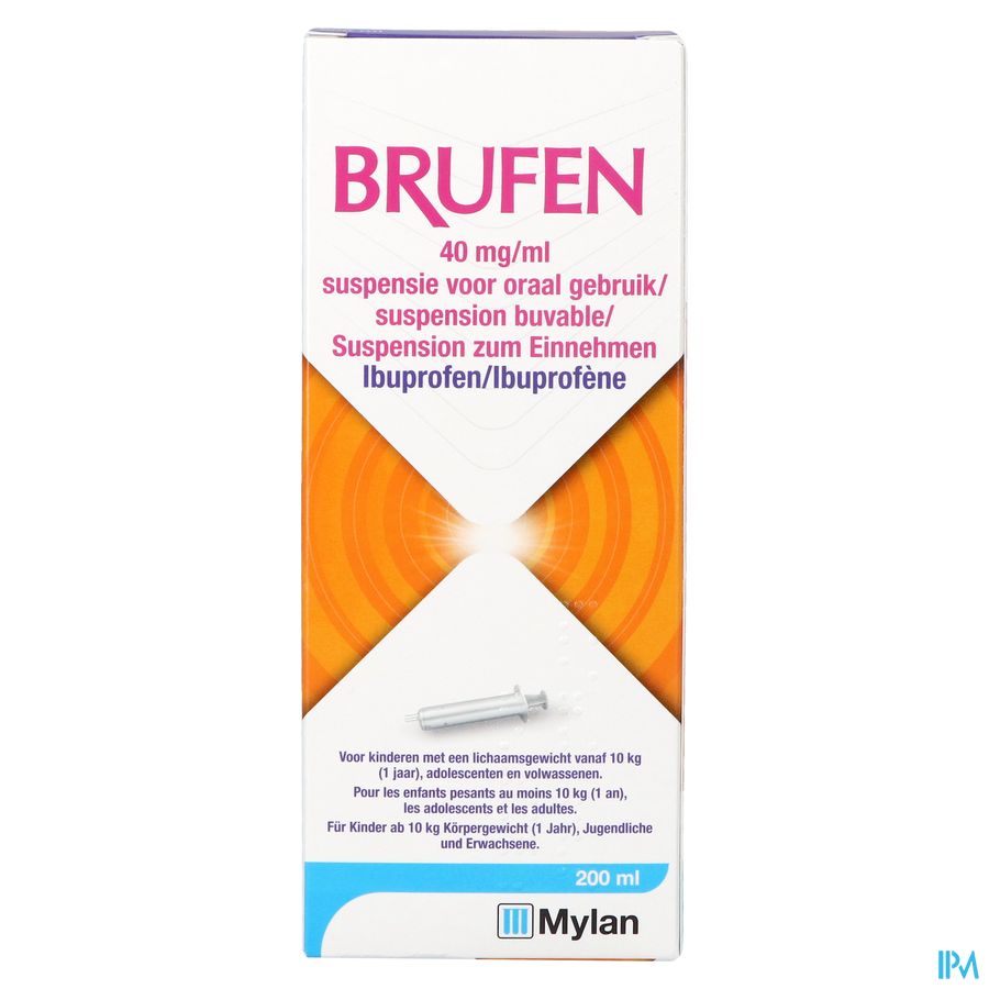 Brufen 40mg/ml Susp Oraal Gebruik 200ml 1