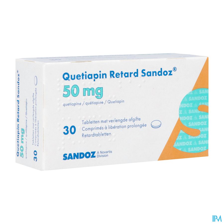 Quetiapin Retard Sandoz 50mg Verl.afg. Comp 30 Quetiapin Retard Sandoz 50mg Verl.afg. Comp 30