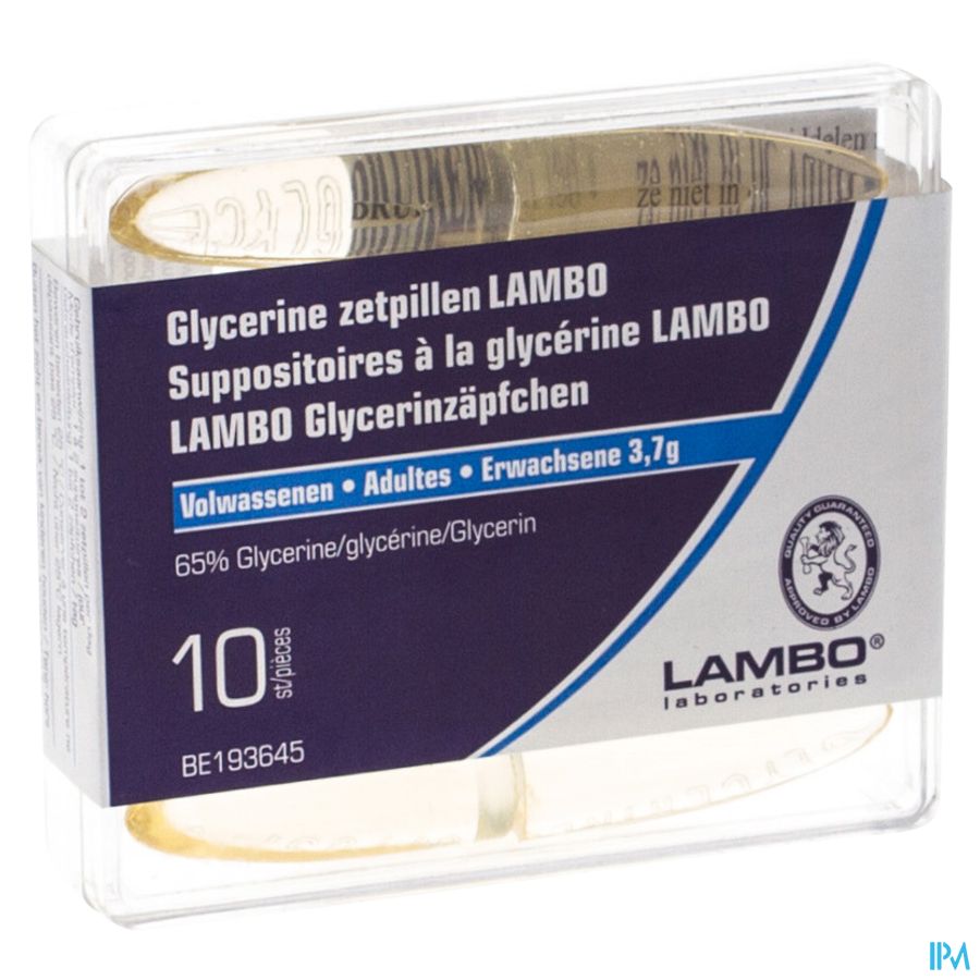 Glycerine Lambo Suppo Kegelvorm Ad 10