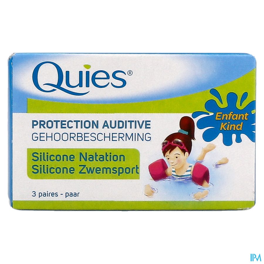 Quies Oordoppen Zwemmen Kind Silic. 3 Paar 3