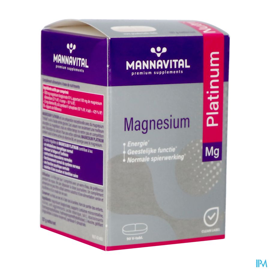 Mannavital Magnesium Platinum Nf Tabl 90 Mannavital Magnesium Platinum Nf Tabl 90