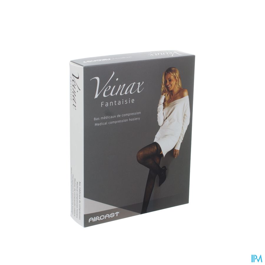 Veinax Kniekous Grote Diamant 2 Lang Zwart Maat 2 Veinax Kniekous Grote Diamant 2 Lang Zwart Maat 2