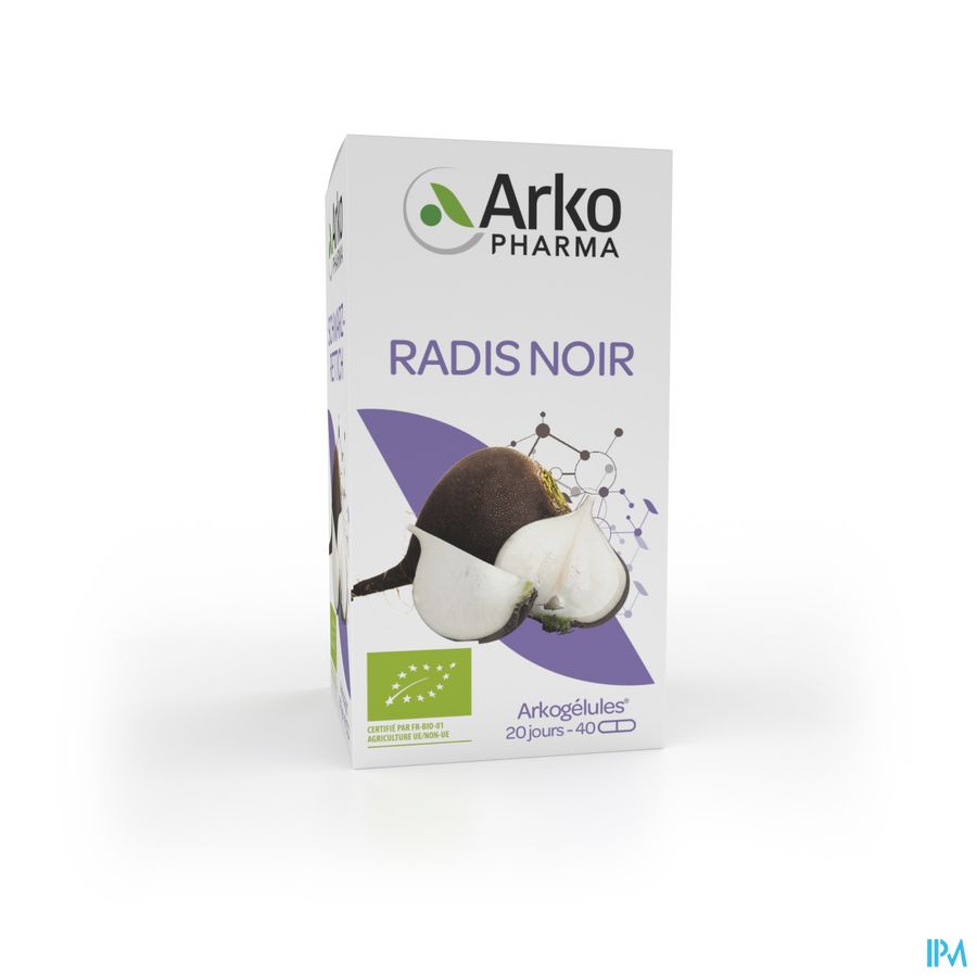 Arkogelules Radis Noir Bio Caps 40