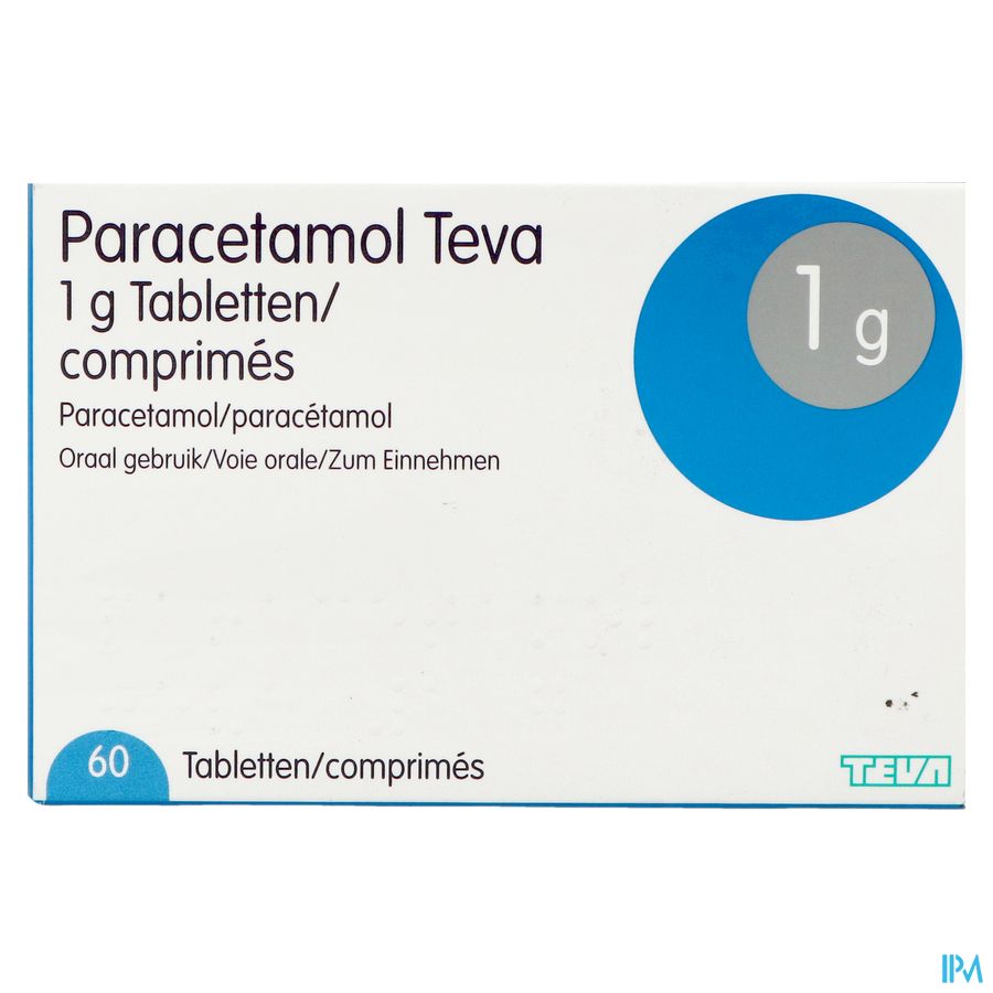 Paracetamol Teva 1g Tabl 60 X 1g Blister 3