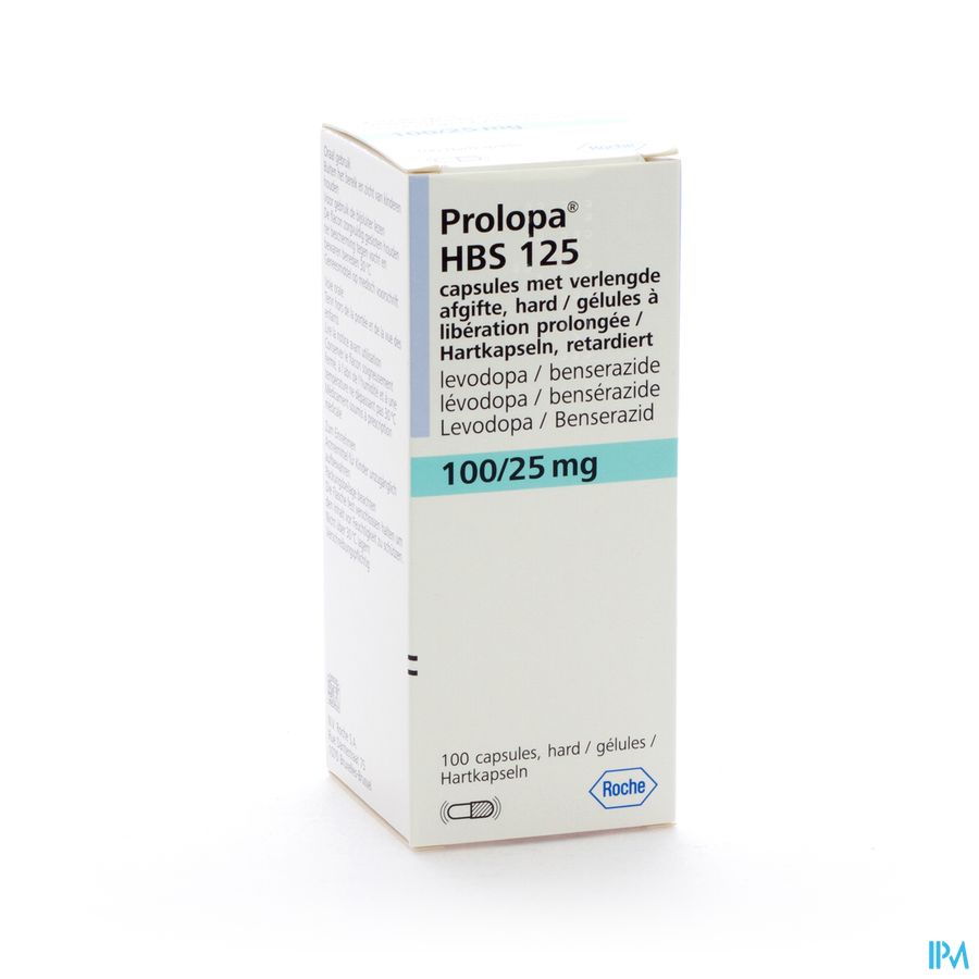 Prolopa Hbs 100mg/25mg Lib.prolongee Caps 100 Prolopa Hbs 100mg/25mg Lib.prolongee Caps 100