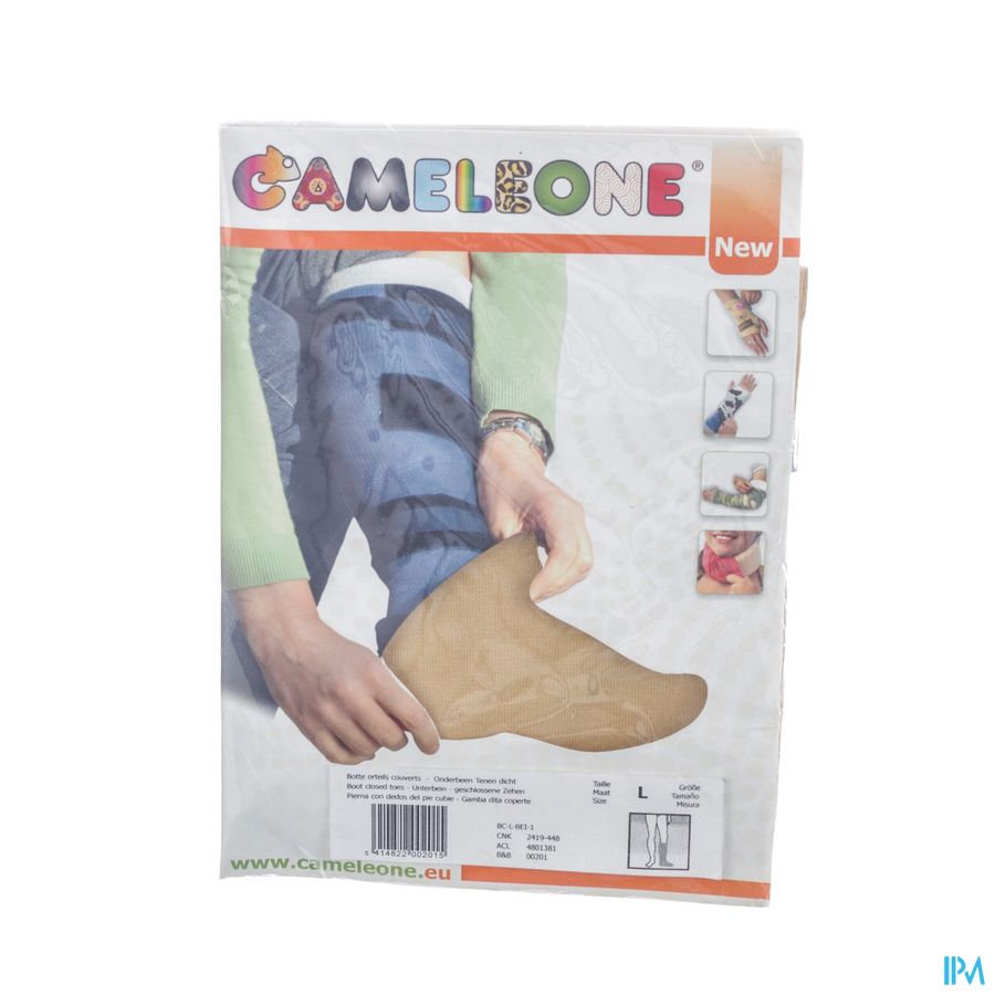 Cameleone Onderbeen Gesloten Teen Beige l 1 Cameleone Onderbeen Gesloten Teen Beige l 1