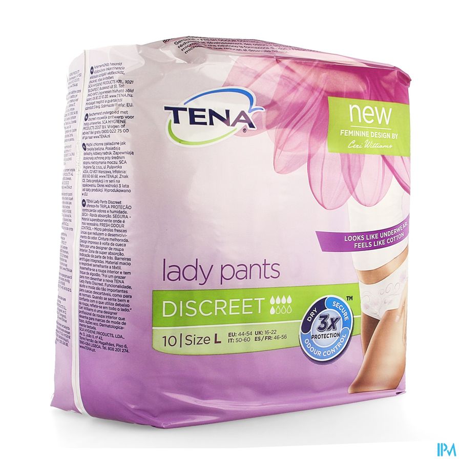 Tena Lady Pants Discreet Large 10 795610