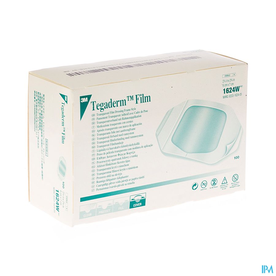 Tegaderm 3m Transp 6x 7cm 100 1624w