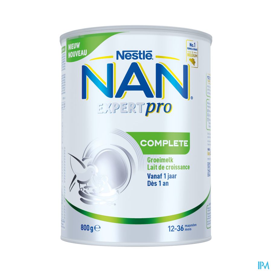Nan Expertpro Complete Groeimelk 12-36m Pdr 800g Nan Expertpro Complete Groeimelk 12-36m Pdr 800g