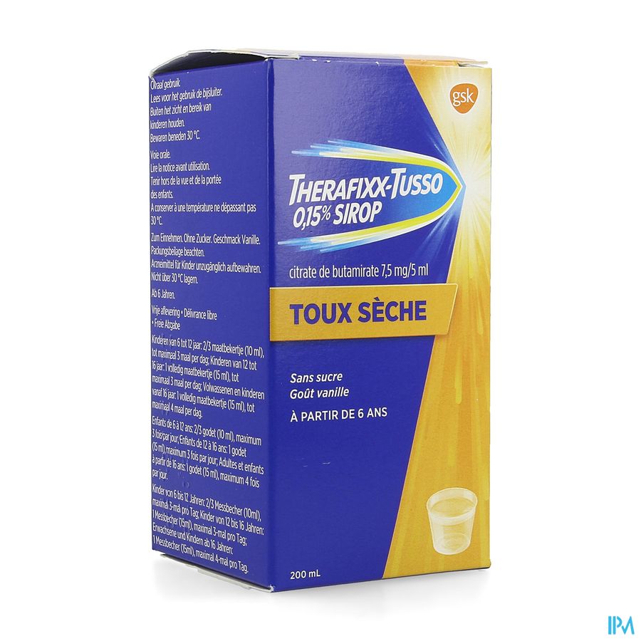 Therafixx-tusso 0,15% Sirop 200ml