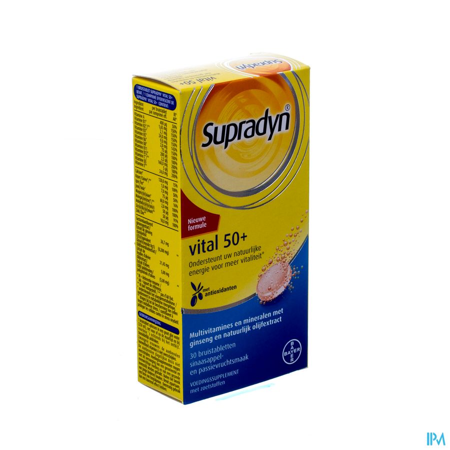 Supradyn Vital 50+ Bruistabletten 30 Supradyn Vital 50+ Bruistabletten 30