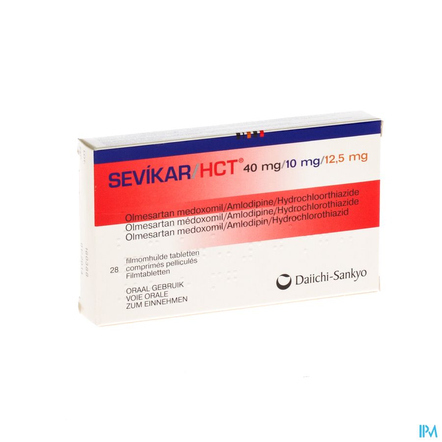 Sevikar Hct 40mg/10mg/12,5mg Comp Pell 28 Sevikar Hct 40mg/10mg/12,5mg Comp Pell 28