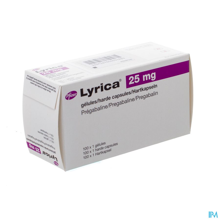 Lyrica 25mg Caps Durs 100 X 1 X 25mg Ud Lyrica 25mg Caps Durs 100 X 1 X 25mg Ud