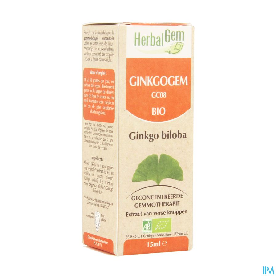 Herbalgem Ginkgogem Complexe Gutt 15ml Herbalgem Ginkgogem Complexe Gutt 15ml