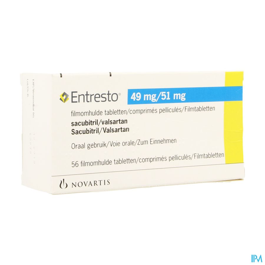 Entresto 49mg/ 51mg Filmomh Tabl 56 Entresto 49mg/ 51mg Filmomh Tabl 56