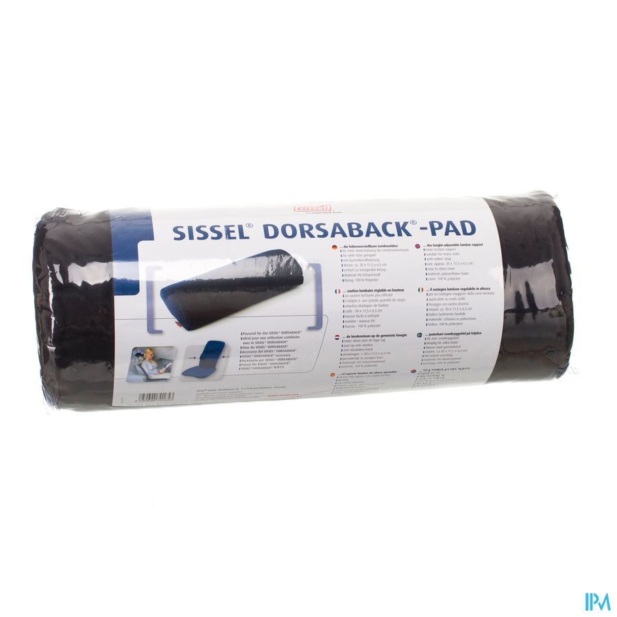 Sissel Pad Lendesteun Voor Dorsaback Zwart Sissel Pad Lendesteun Voor Dorsaback Zwart