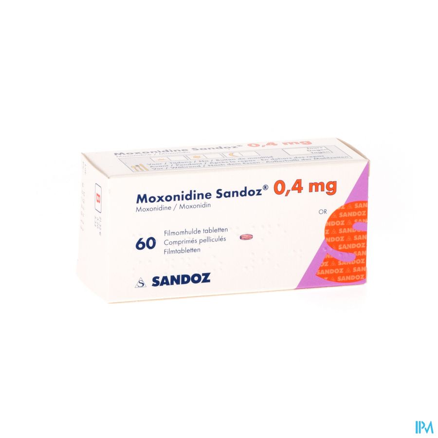 Moxonidine Sandoz Comp 60 X 0,4mg Moxonidine Sandoz Comp 60 X 0,4mg