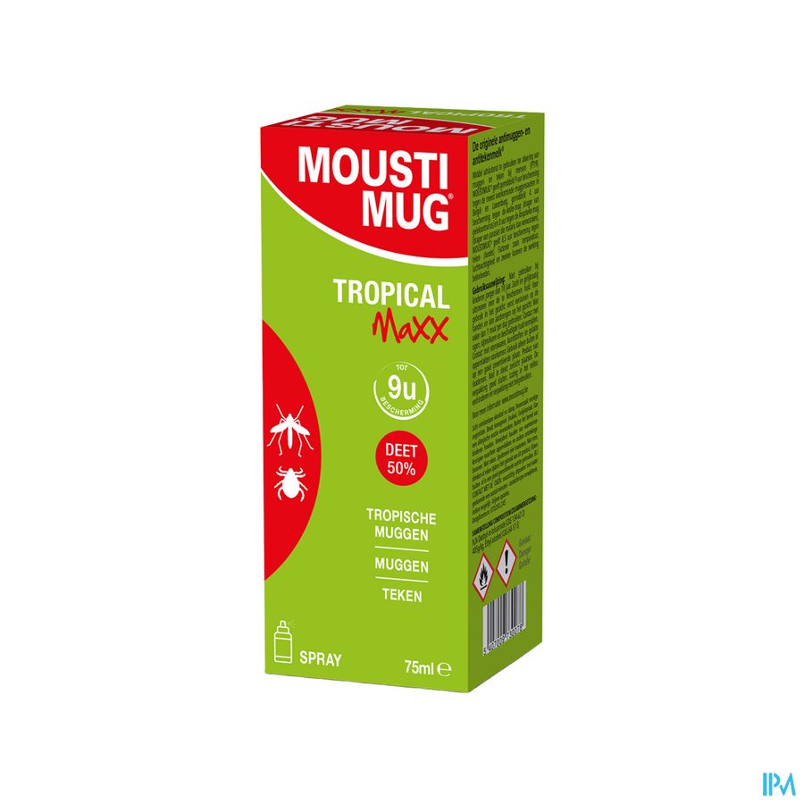 Moustimug Tropical Maxx Spray 50% Deet 75ml Moustimug Tropical Maxx Spray 50% Deet 75ml