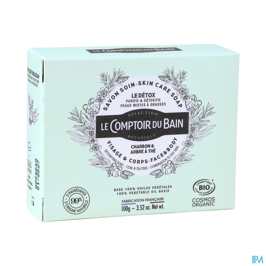 Le Comptoir Du Bain Savon Solide Detox 100g Le Comptoir Du Bain Savon Solide Detox 100g