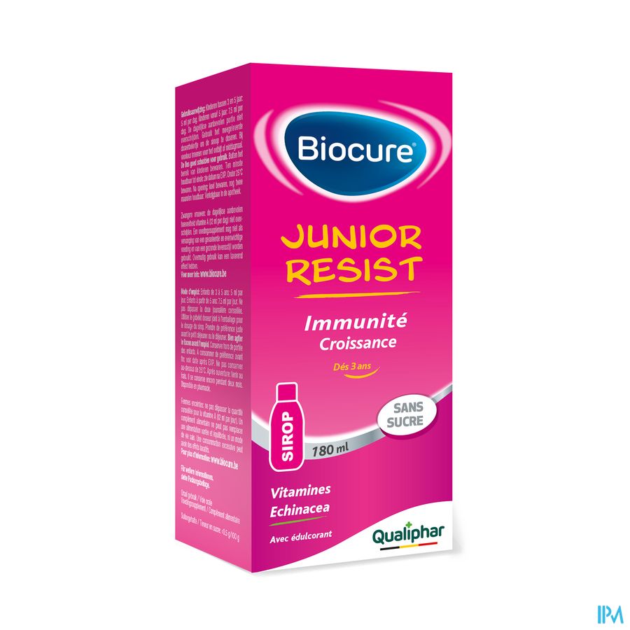 Biocure Junior Sirop Sans Sucre 180ml