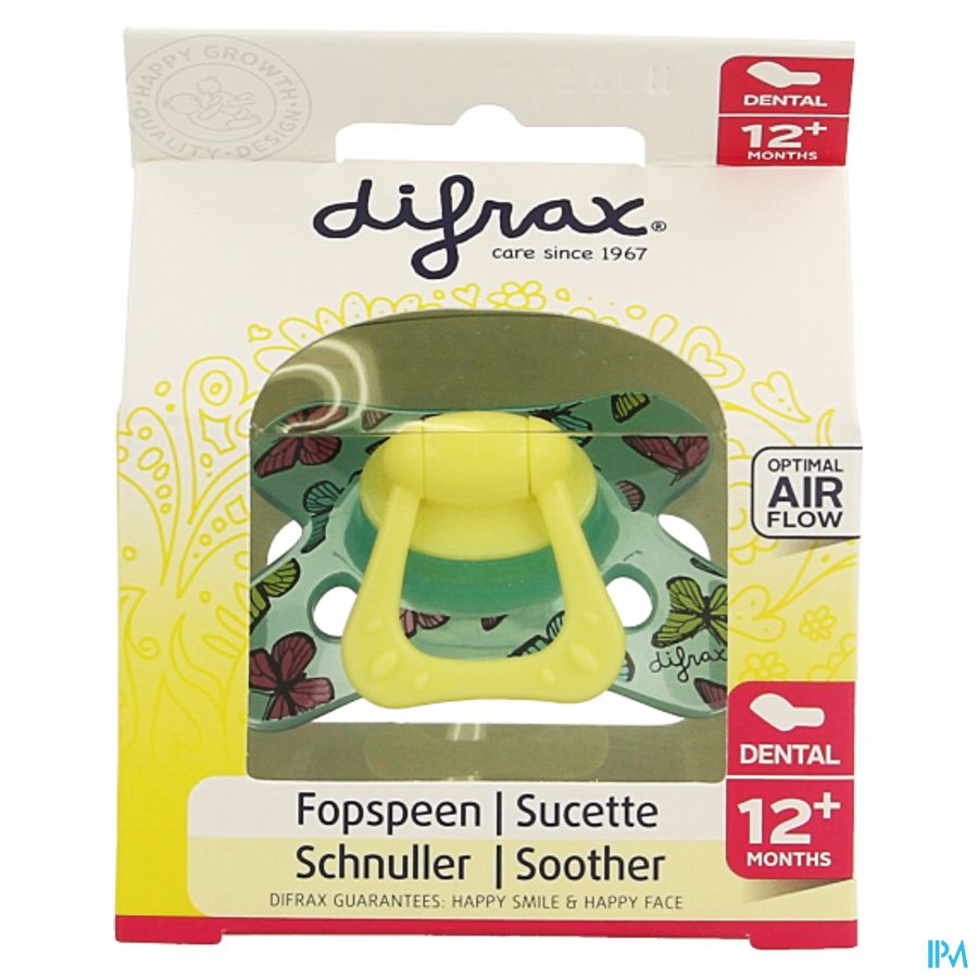 Difrax Fopspeen Dental Semi Filled Girl +12m 346 3