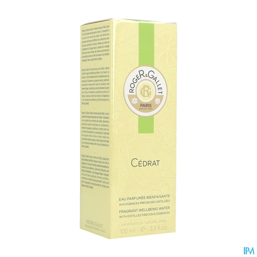 Roger&gallet Cedrat Fris Water Parf Vapo 100ml