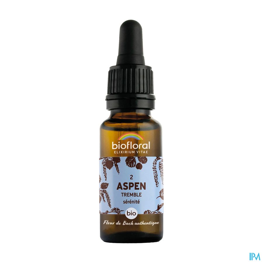 Biofloral Fleurs De Bach 02 Aspen Tremble Bio 20ml