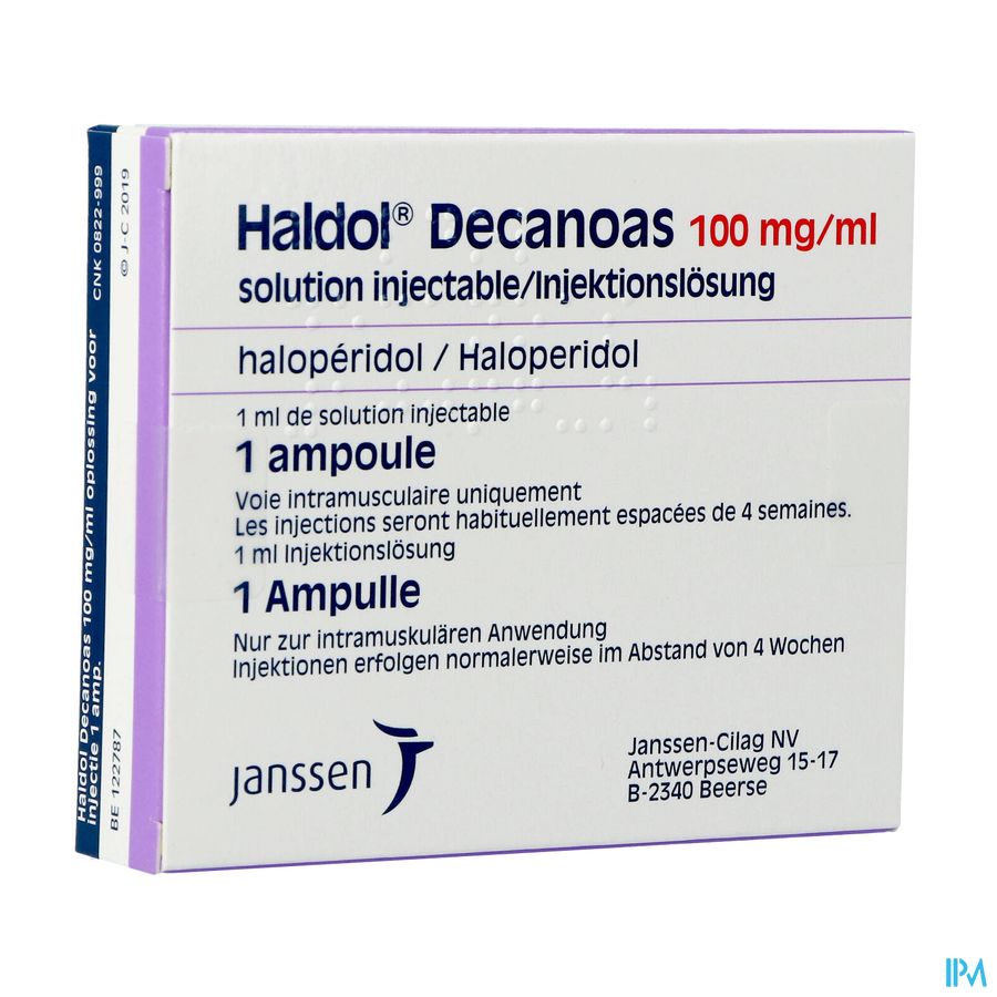Haldol Decanoas Amp 1 X 1ml 100mg/ml Haldol Decanoas Amp 1 X 1ml 100mg/ml