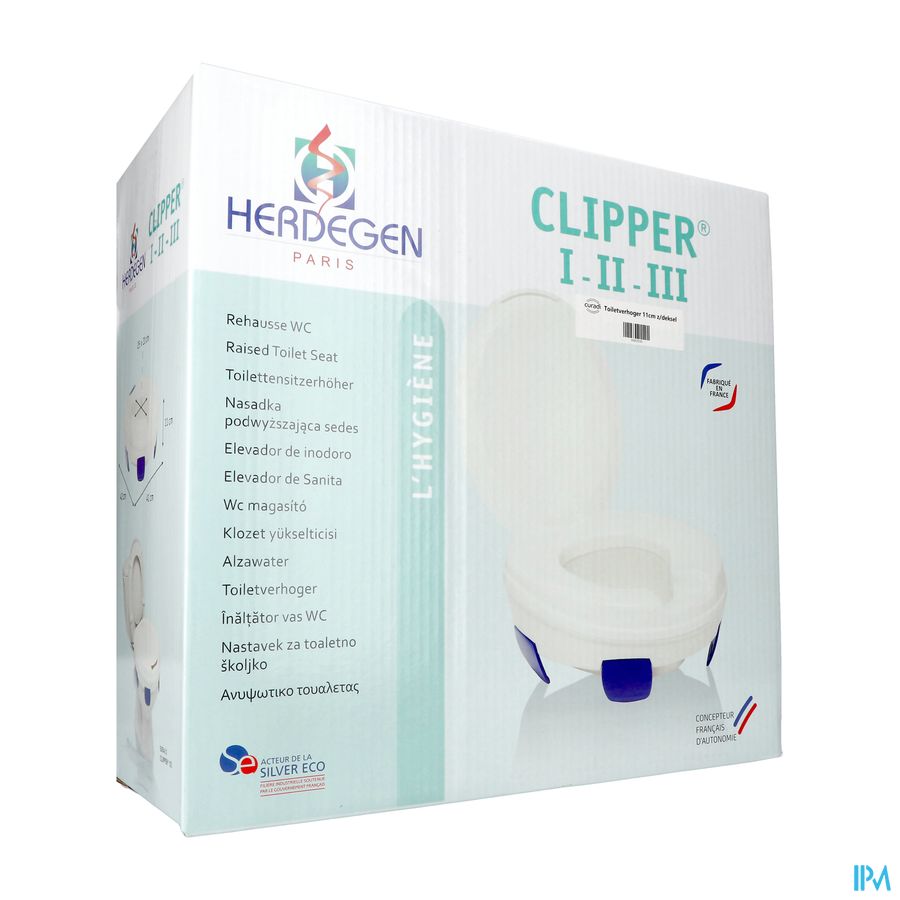 Curadi Rehausse Wc S/couvercle 11cm