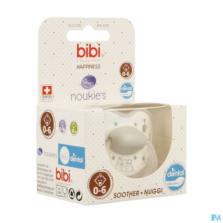 Bibi Noukie's Fopspeen Dental Stars Ng 0- 6m Bibi Noukie's Fopspeen Dental Stars Ng 0- 6m