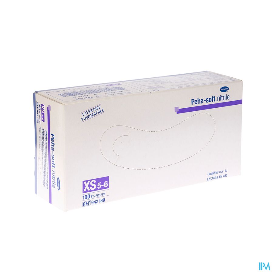 Peha Soft Gants Nitrile Xs 100 9421895 Peha Soft Gants Nitrile Xs 100 9421895